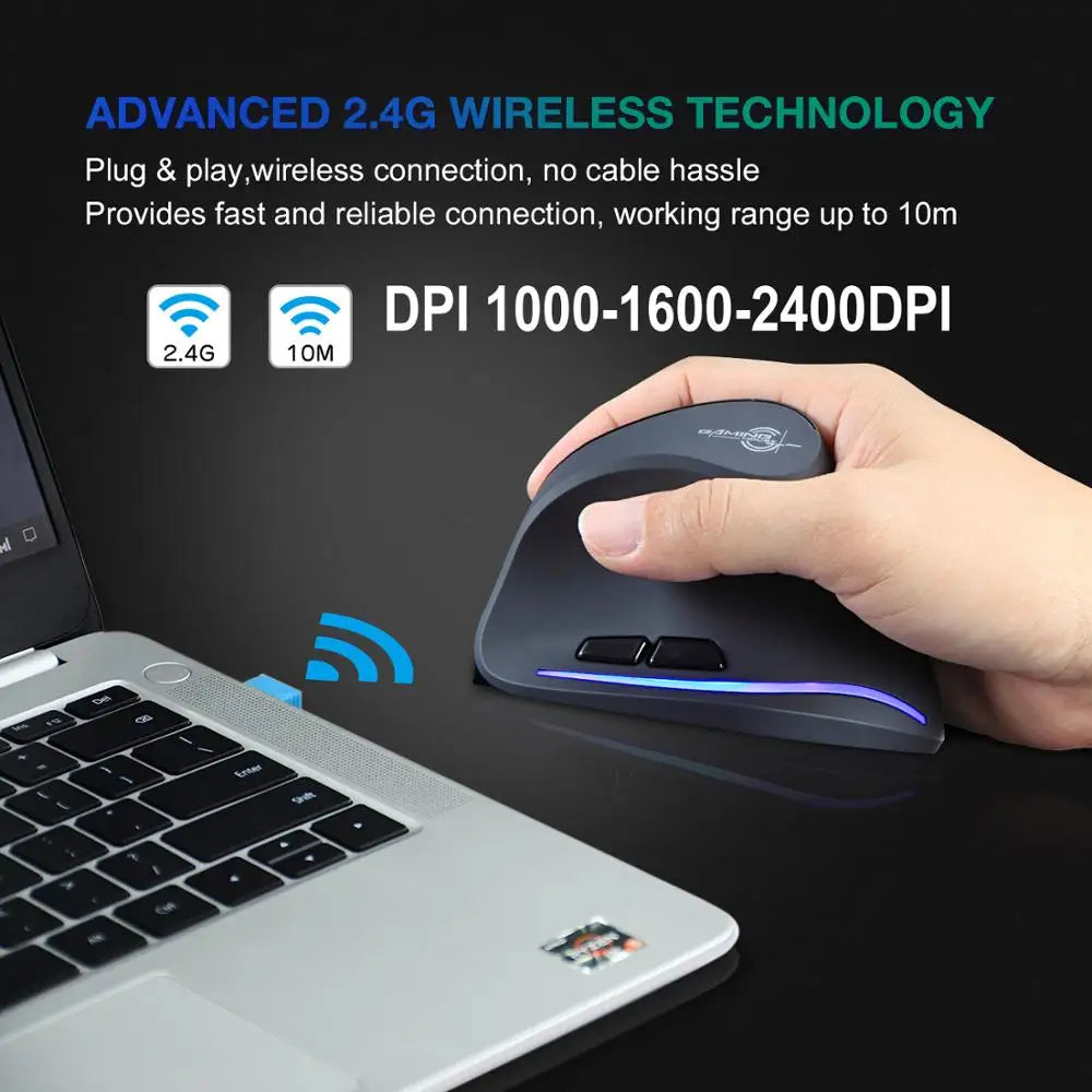 π±οΈ Lefon F35 Vertical Wireless Mouse β Ergonomic & Rechargeable