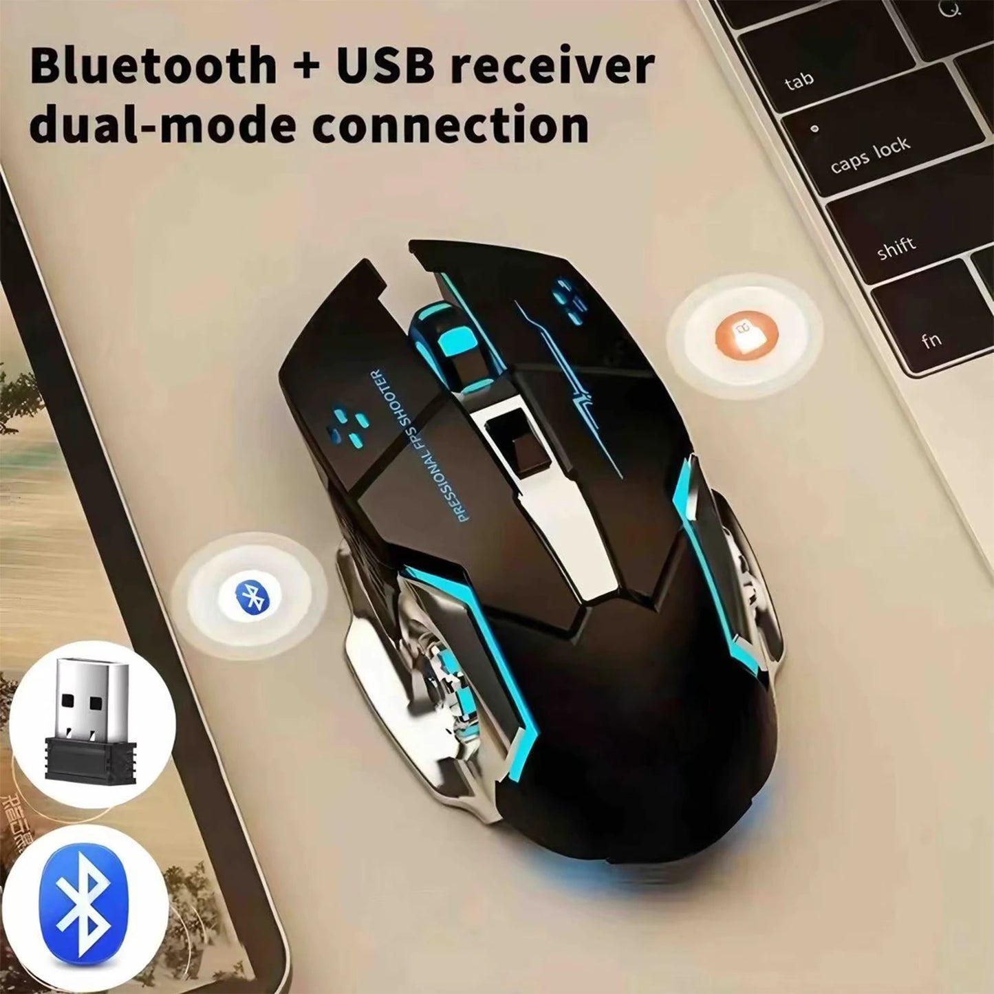 π±οΈ S20 Dual-Mode Wireless Mouse β Bluetooth/ Rechargeable