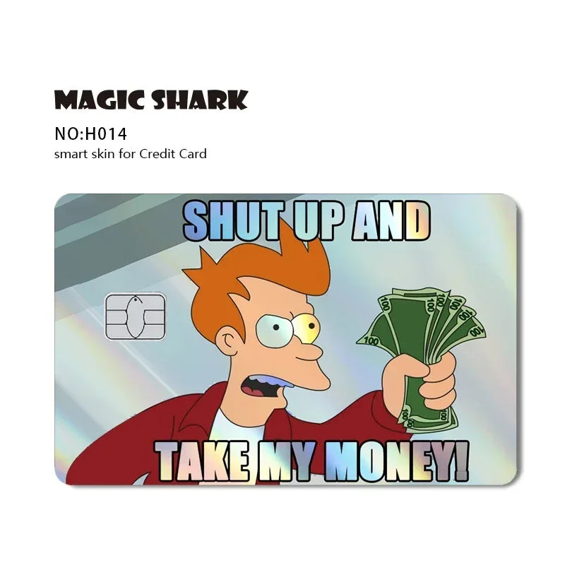 Cool Holographic Film Sticker Credit Card Sticker