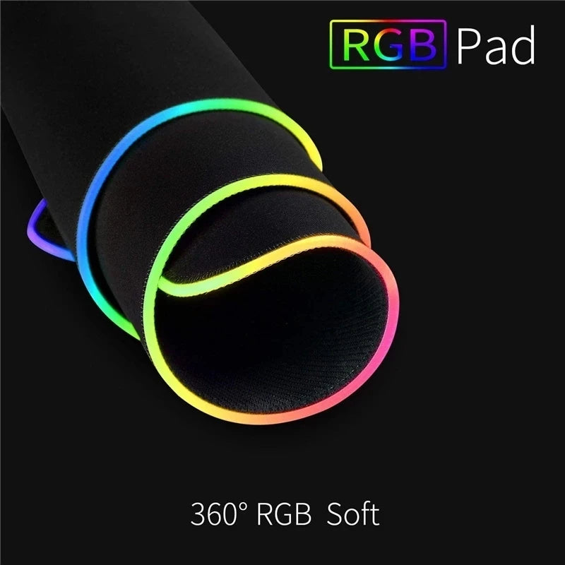 🖱️RGB LED Gaming Mouse Pad – Large Waterproof Desk Mat