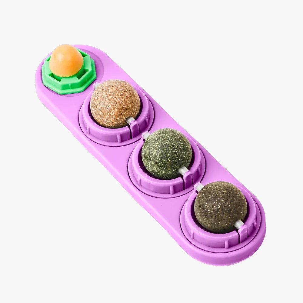⭐ Lick & Play 😺 | 4-in-1 Catnip Dental Chew Balls