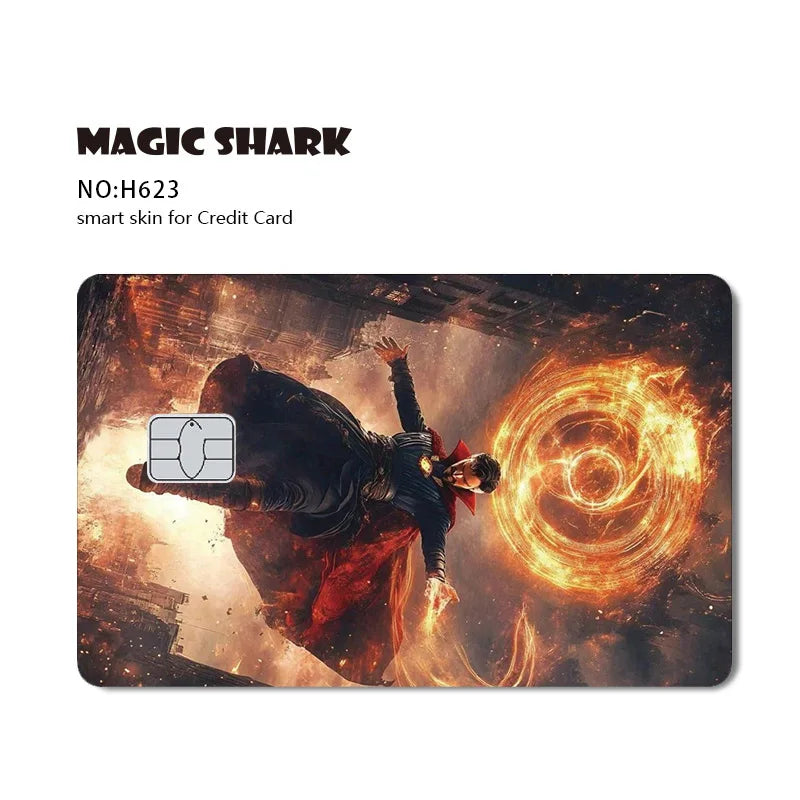 Venom & Spiderman & Captan America Holographic Film Sticker Credit Card Sticker