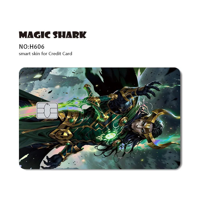 Venom & Spiderman & Captan America Holographic Film Sticker Credit Card Sticker