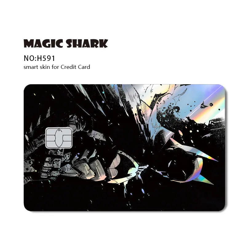 Batman & Superman & Harley Queen Holographic Film Sticker Credit Card Sticker