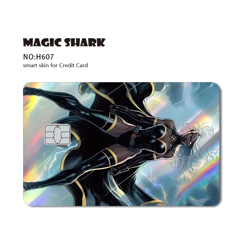 Venom & Spiderman & Captan America Holographic Film Sticker Credit Card Sticker