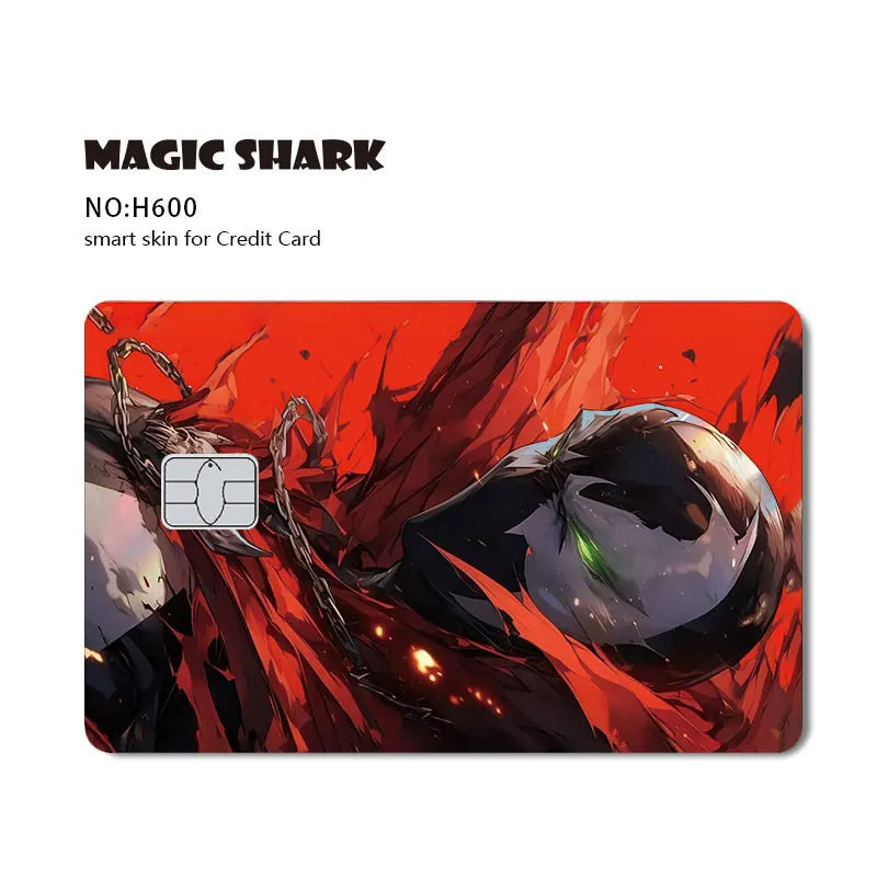 Batman & Superman & Harley Queen Holographic Film Sticker Credit Card Sticker