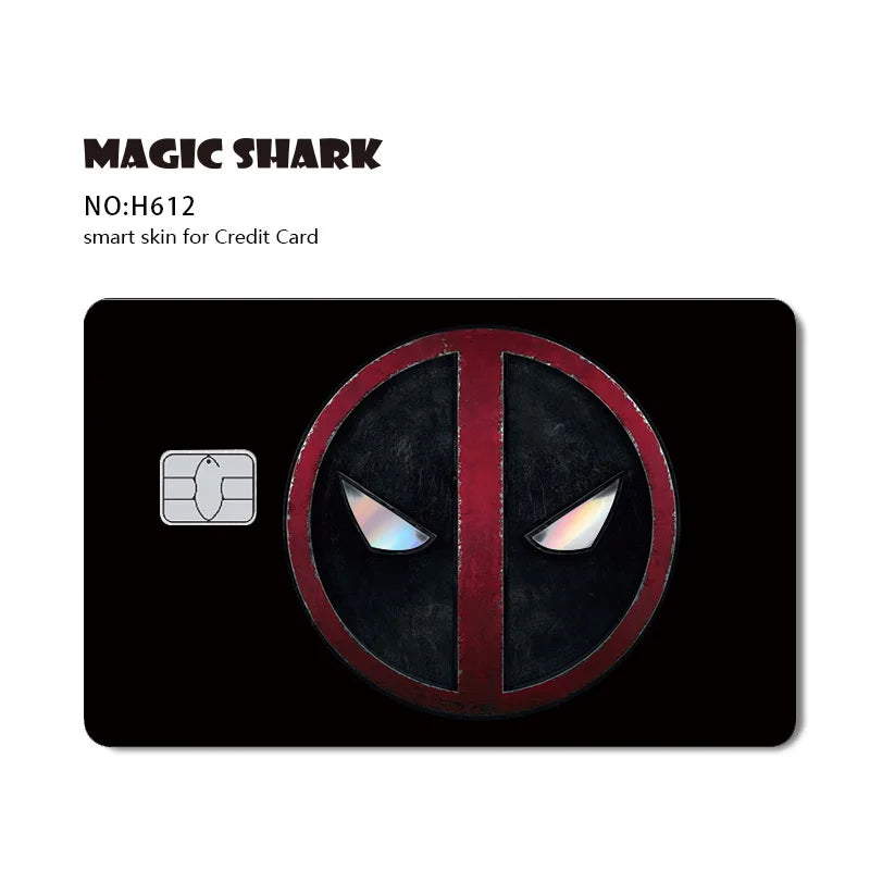 Venom & Spiderman & Captan America Holographic Film Sticker Credit Card Sticker