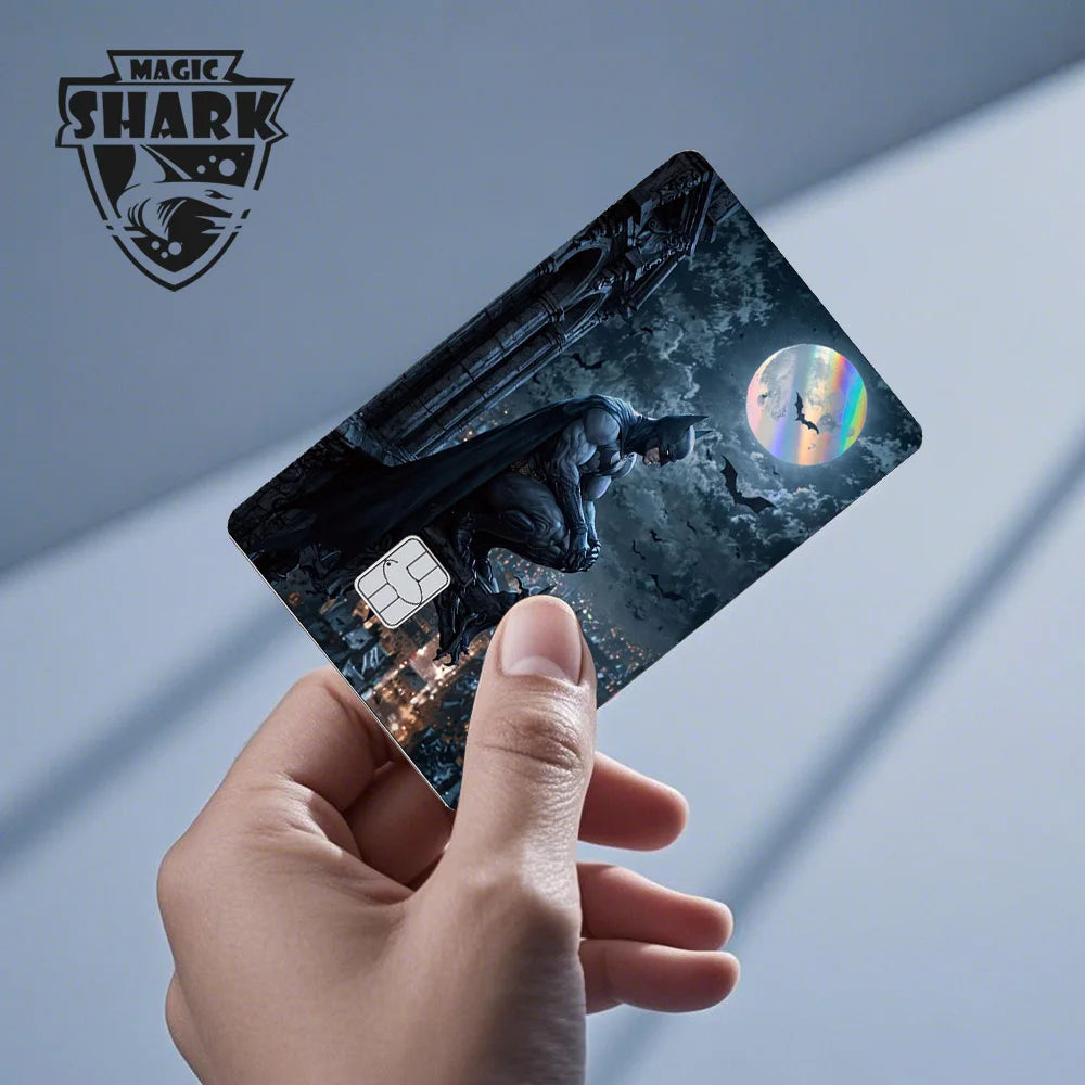 Batman & Superman & Harley Queen Holographic Film Sticker Credit Card Sticker