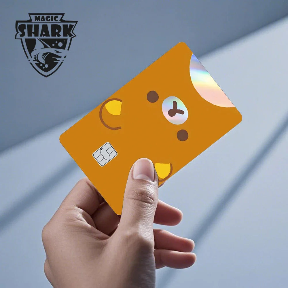 Cute Holographic Spiderman & Cat & FBI Card Sticker