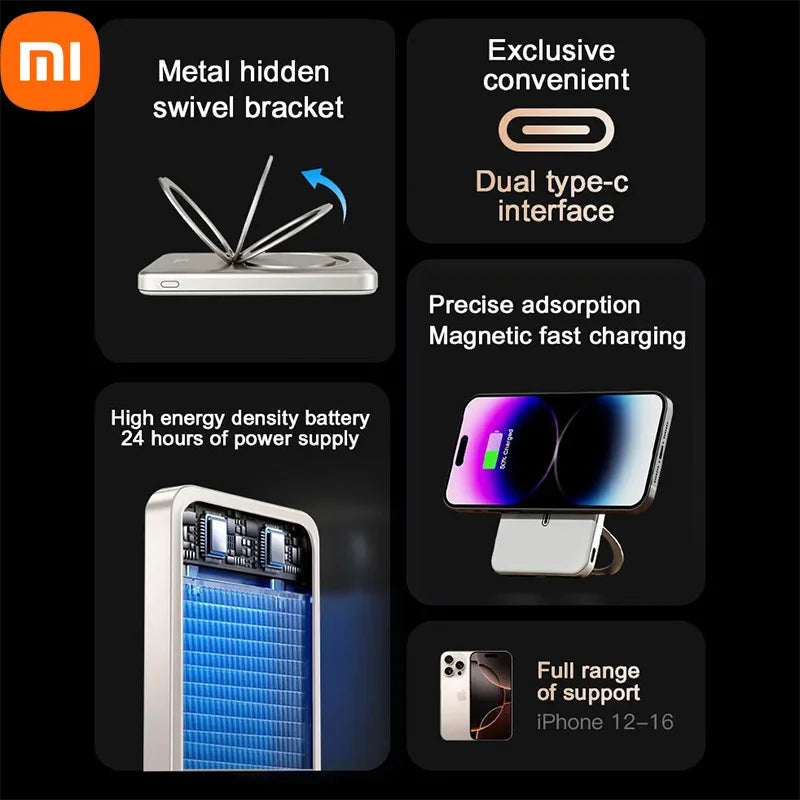 ⚡ Xiaomi SnapStand – Fast Magnetic PD Bank