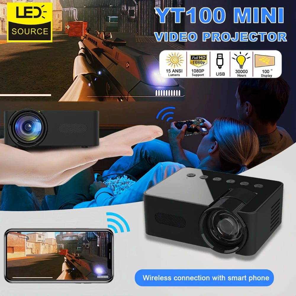 π¬ YT100 Smart Projector β Compact Home Cinema