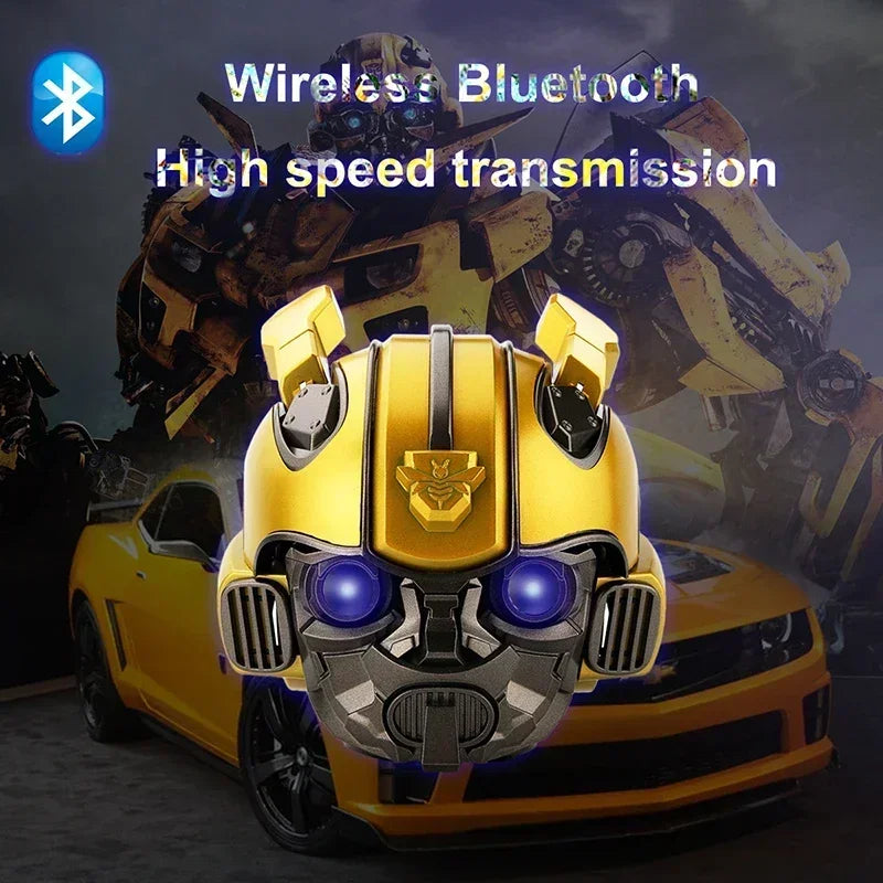 š§ Transformers Bumblebee⢠Bluetooth Speaker ā Dual Bass & LED Light | Radio Mode