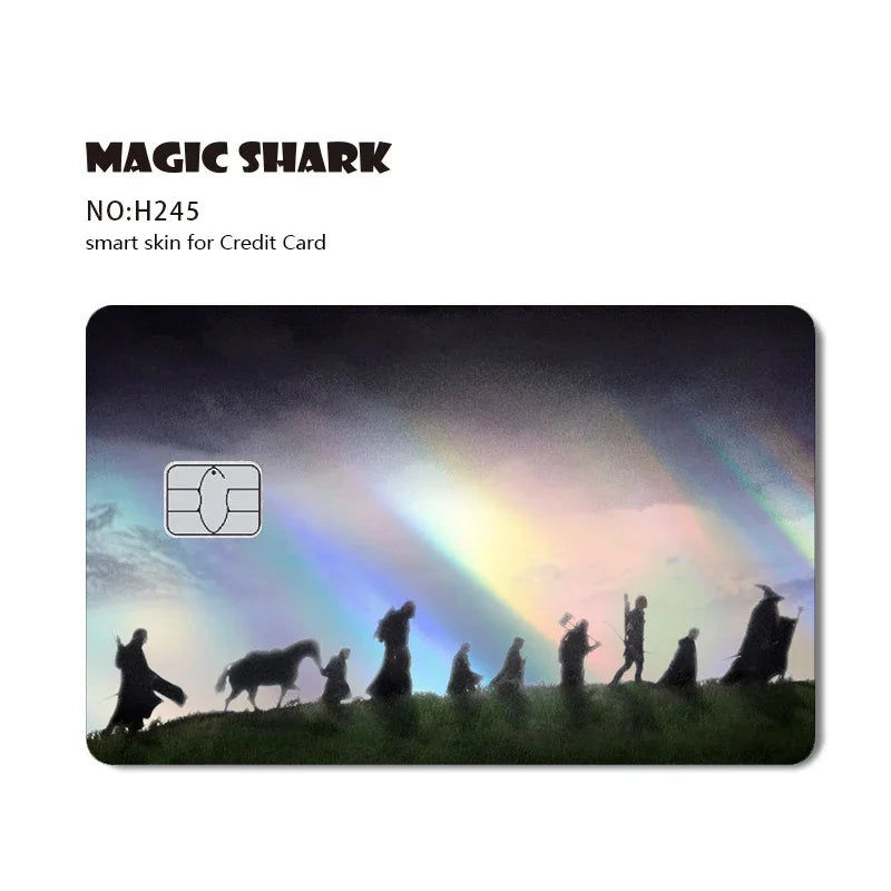 Cute Holographic Spiderman & Cat & FBI Card Sticker