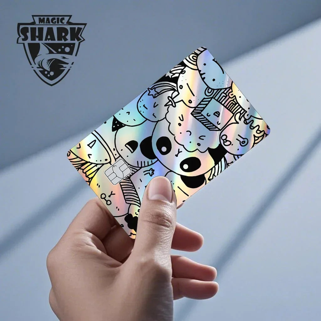 Cool Holographic Film Sticker Credit Card Sticker