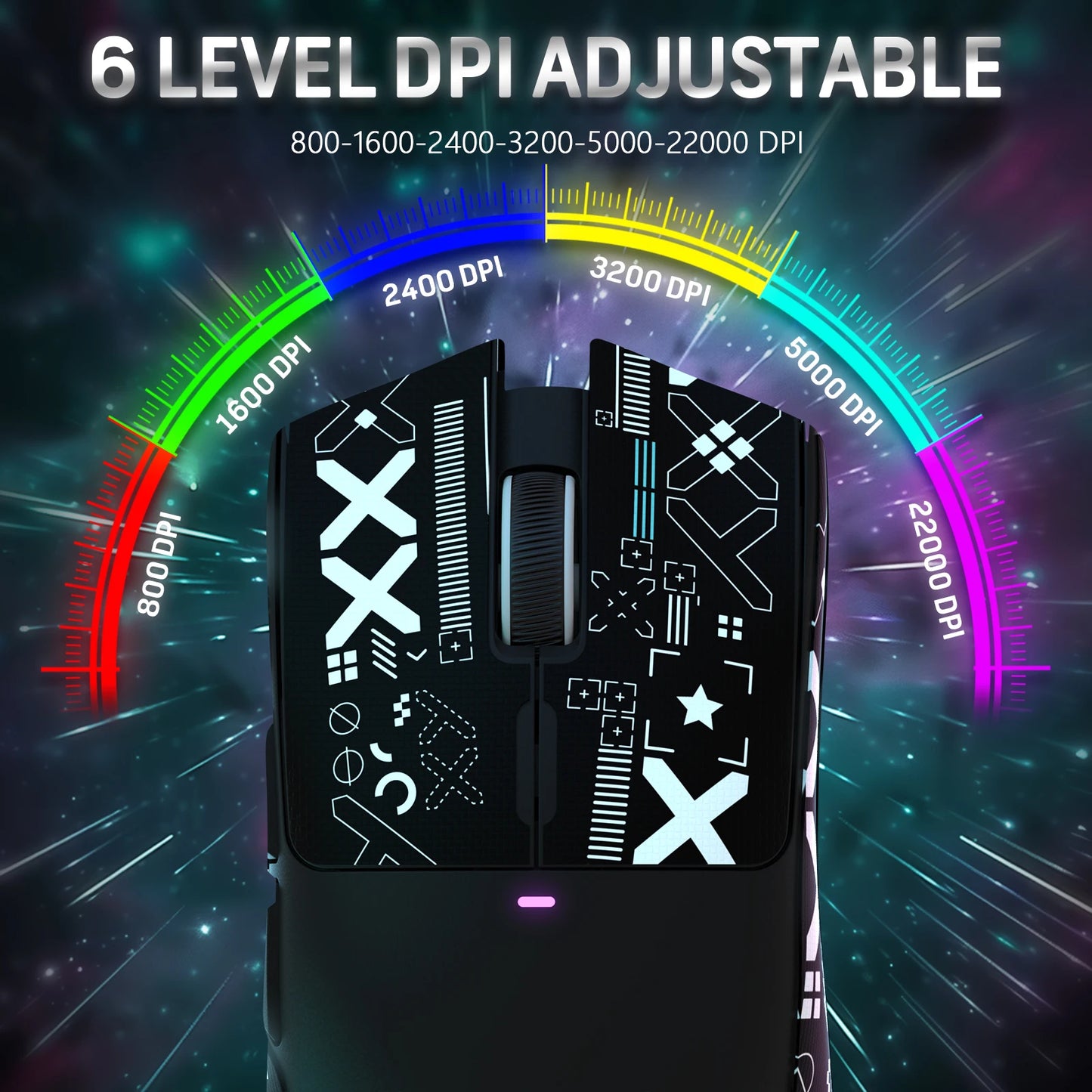 š±ļø Attack Shark X11 Tri-Mode RGB Gaming Mouse ā Bluetooth/Wired + Charging Dock