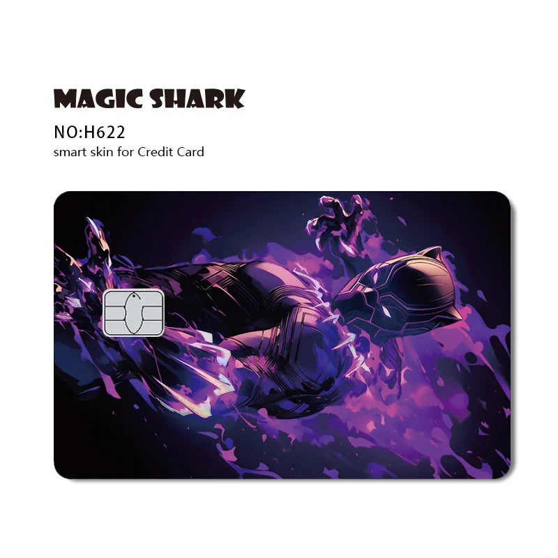 Venom & Spiderman & Captan America Holographic Film Sticker Credit Card Sticker