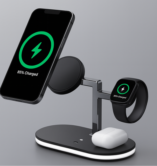 🔋 MagCharge 3-in-1 – Fast Wireless Power Hub