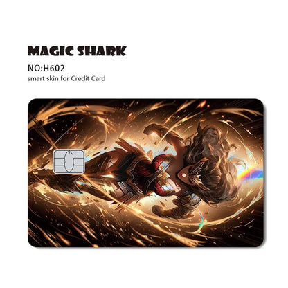 Batman & Superman & Harley Queen Holographic Film Sticker Credit Card Sticker