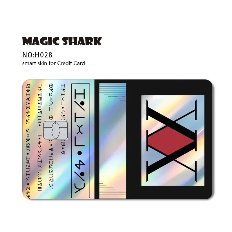 Cool Holographic Film Sticker Credit Card Sticker