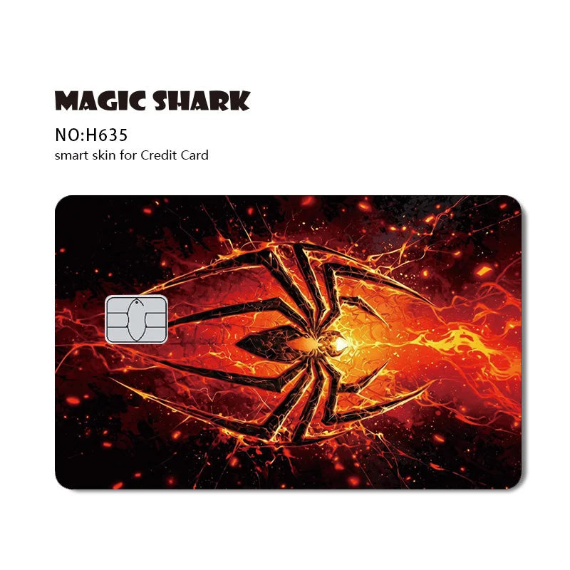 Venom & Spiderman & Captan America Holographic Film Sticker Credit Card Sticker