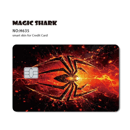 Venom & Spiderman & Captan America Holographic Film Sticker Credit Card Sticker