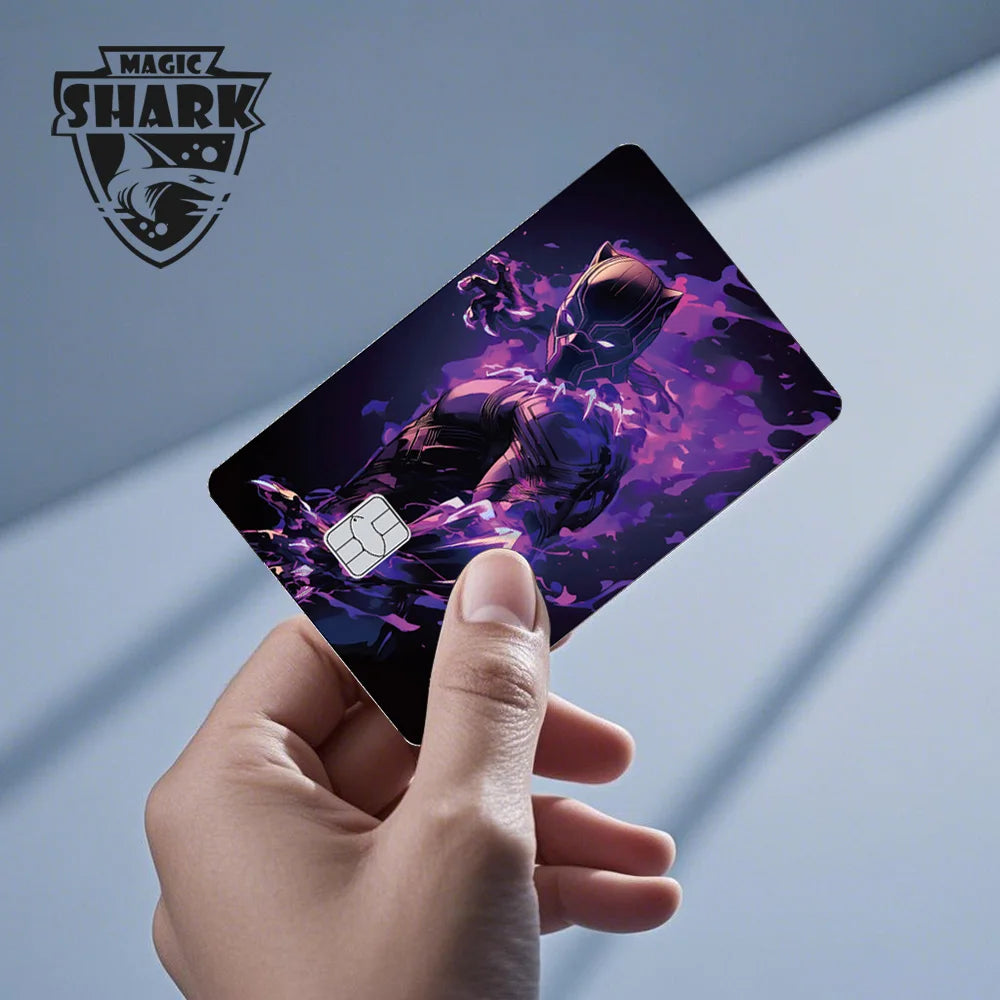 Venom & Spiderman & Captan America Holographic Film Sticker Credit Card Sticker