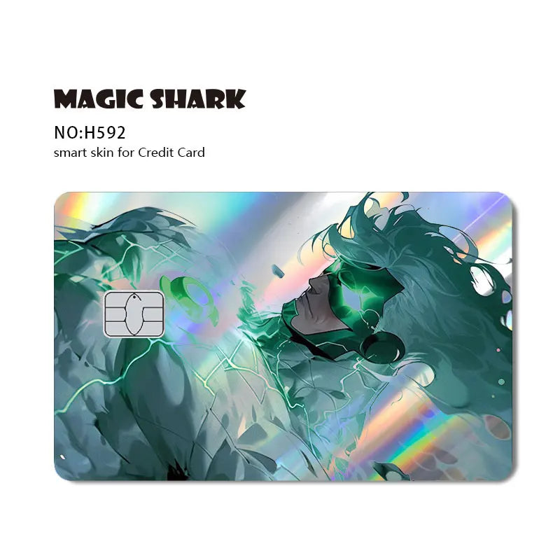 Batman & Superman & Harley Queen Holographic Film Sticker Credit Card Sticker