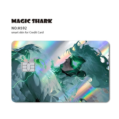 Batman & Superman & Harley Queen Holographic Film Sticker Credit Card Sticker