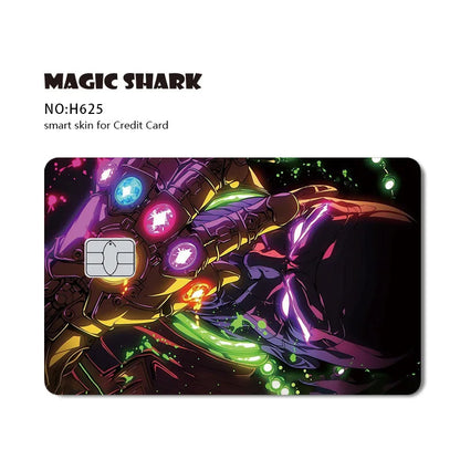 Venom & Spiderman & Captan America Holographic Film Sticker Credit Card Sticker