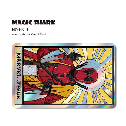 Venom & Spiderman & Captan America Holographic Film Sticker Credit Card Sticker