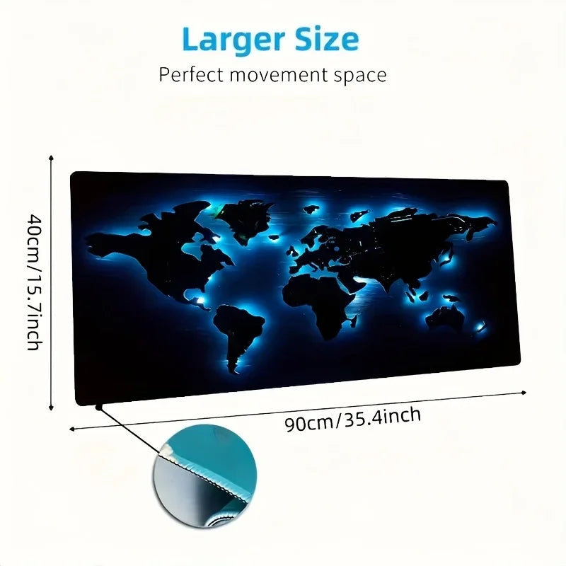 🖱️Glow Edition™ Gaming Mouse Pad – Black & White Large Anti-Slip Mat