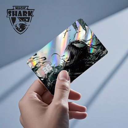 Venom & Spiderman & Captan America Holographic Film Sticker Credit Card Sticker