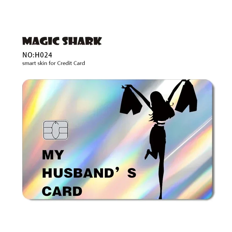 Cool Holographic Film Sticker Credit Card Sticker