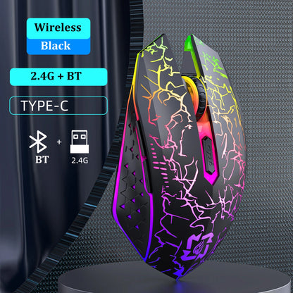 🖱️ BlazeX™ RGB Wireless Mouse – Power & Style