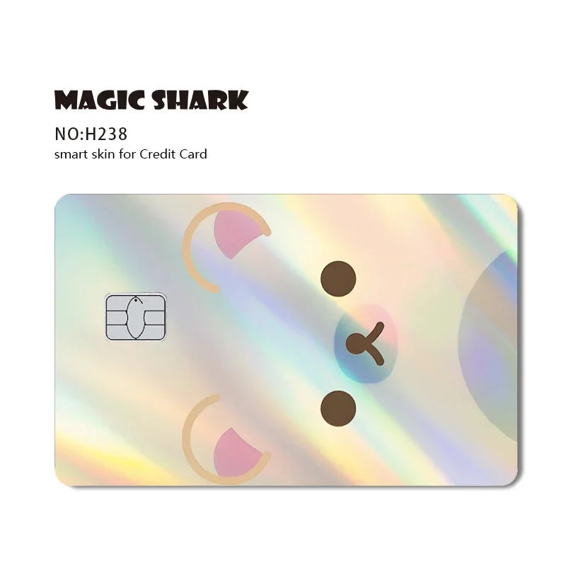 Cute Holographic Spiderman & Cat & FBI Card Sticker