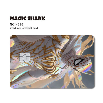 Venom & Spiderman & Captan America Holographic Film Sticker Credit Card Sticker