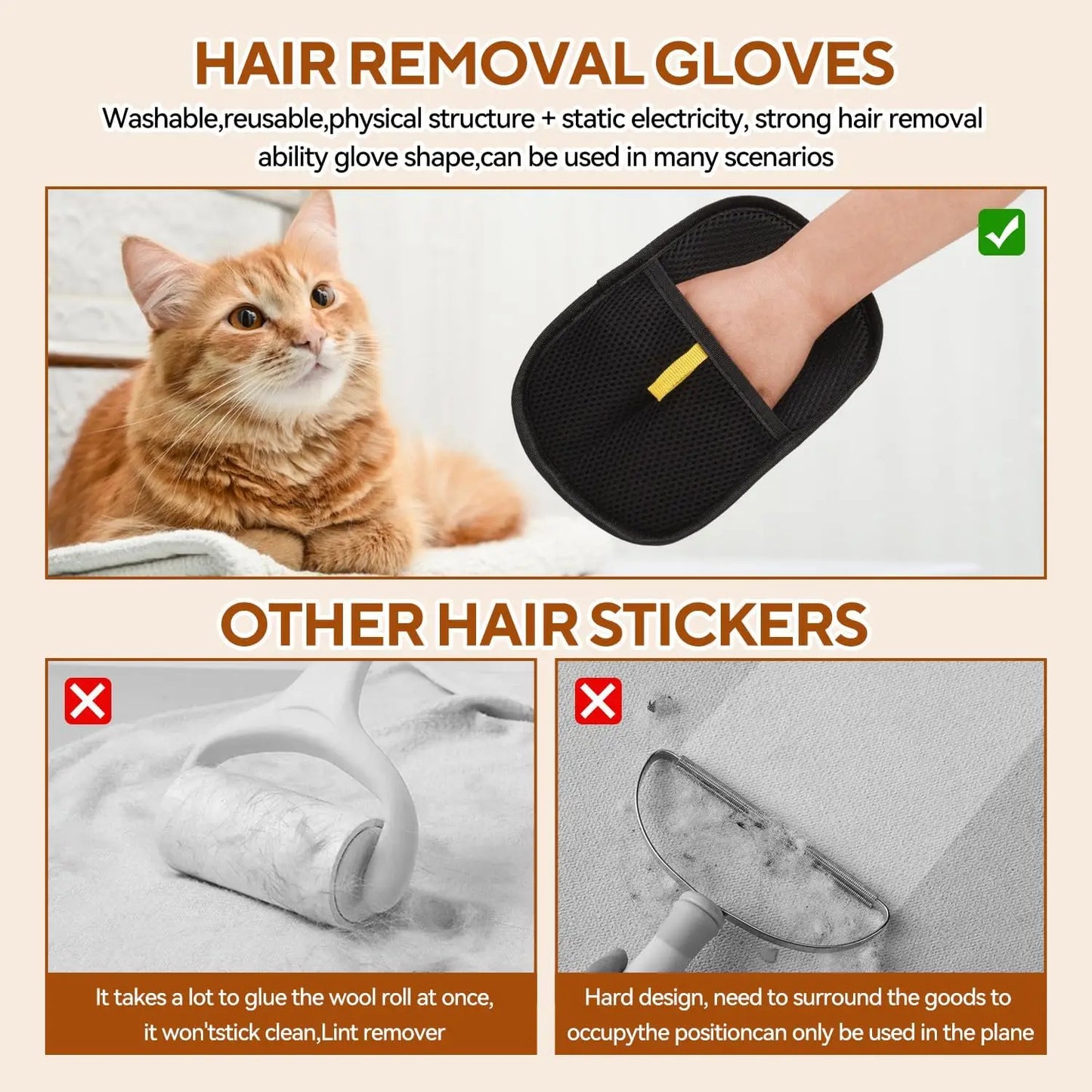 ⭐PawClean™ Reusable Hair Brush