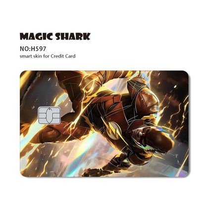 Batman & Superman & Harley Queen Holographic Film Sticker Credit Card Sticker