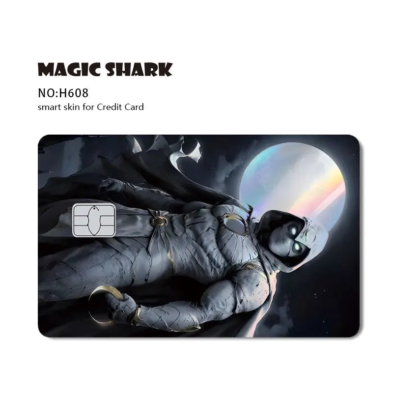 Venom & Spiderman & Captan America Holographic Film Sticker Credit Card Sticker