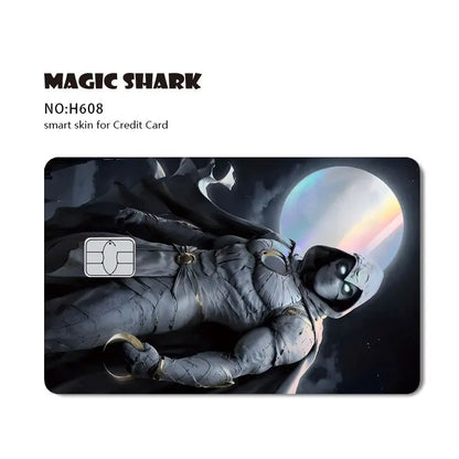 Venom & Spiderman & Captan America Holographic Film Sticker Credit Card Sticker