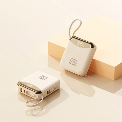 ⚡ 120W Power Bank – 20,000mAh with Dual Cables