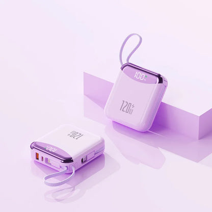 ⚡ 120W Power Bank – 20,000mAh with Dual Cables