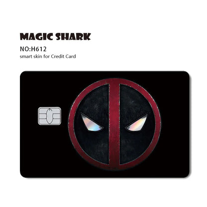 Venom & Spiderman & Captan America Holographic Film Sticker Credit Card Sticker