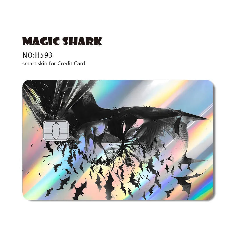 Batman & Superman & Harley Queen Holographic Film Sticker Credit Card Sticker