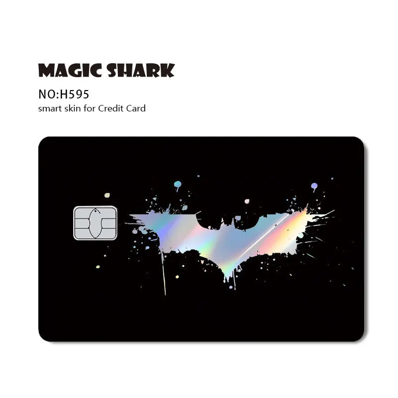 Batman & Superman & Harley Queen Holographic Film Sticker Credit Card Sticker