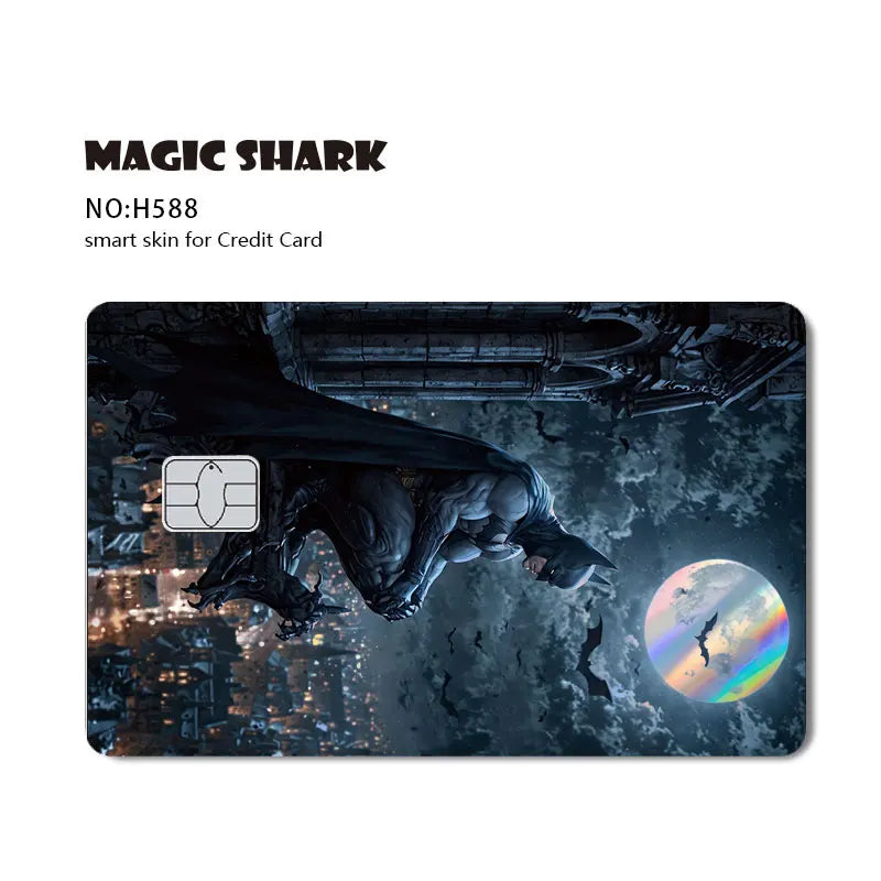Batman & Superman & Harley Queen Holographic Film Sticker Credit Card Sticker