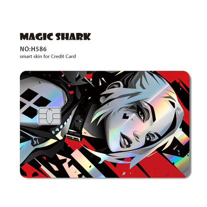 Batman & Superman & Harley Queen Holographic Film Sticker Credit Card Sticker
