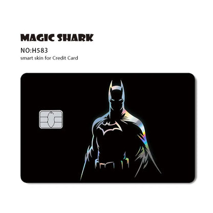 Batman & Superman & Harley Queen Holographic Film Sticker Credit Card Sticker