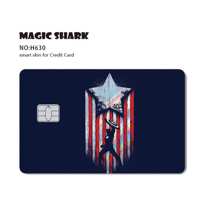 Venom & Spiderman & Captan America Holographic Film Sticker Credit Card Sticker
