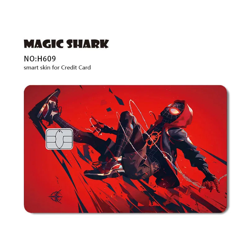 Venom & Spiderman & Captan America Holographic Film Sticker Credit Card Sticker